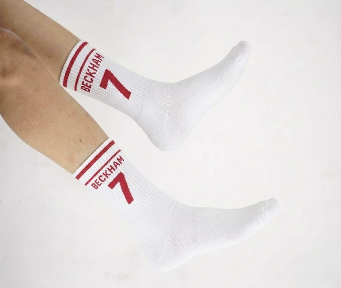 England Beckham White socks