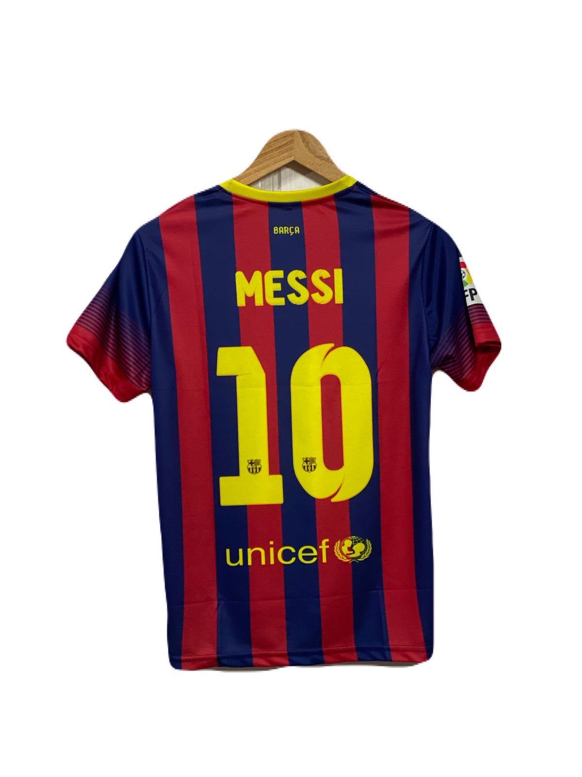 Barcelona 2013-14 Home kit Messi Half sleeve - P200
