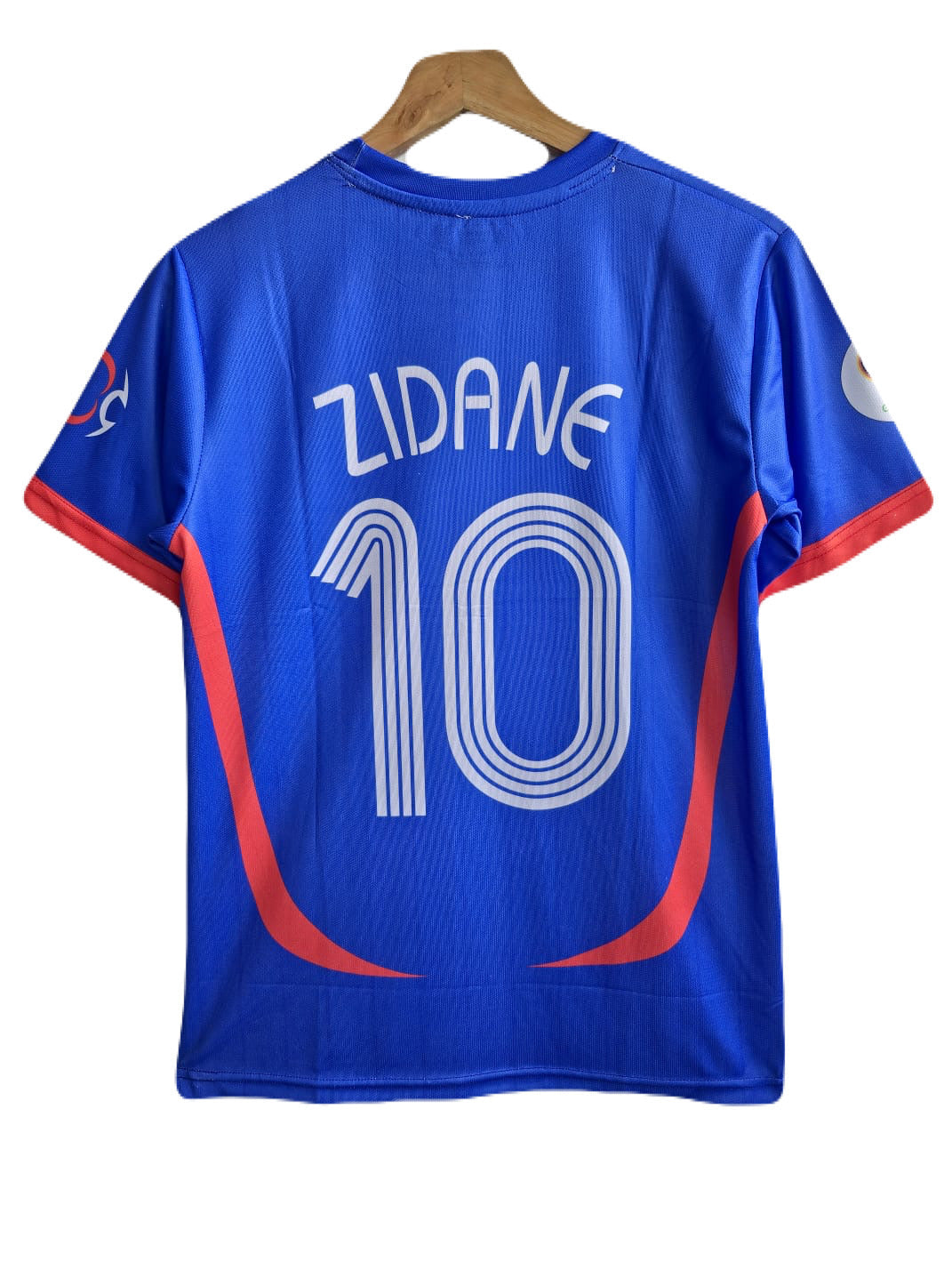 France 2006 World Cup Zidane half embroidery Home kit -P1138
