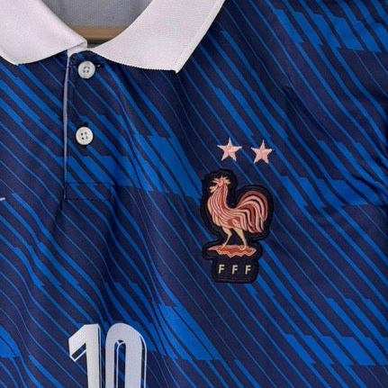 Mbappe France 2026 World cup Home Half sleeve collar Embroidery -