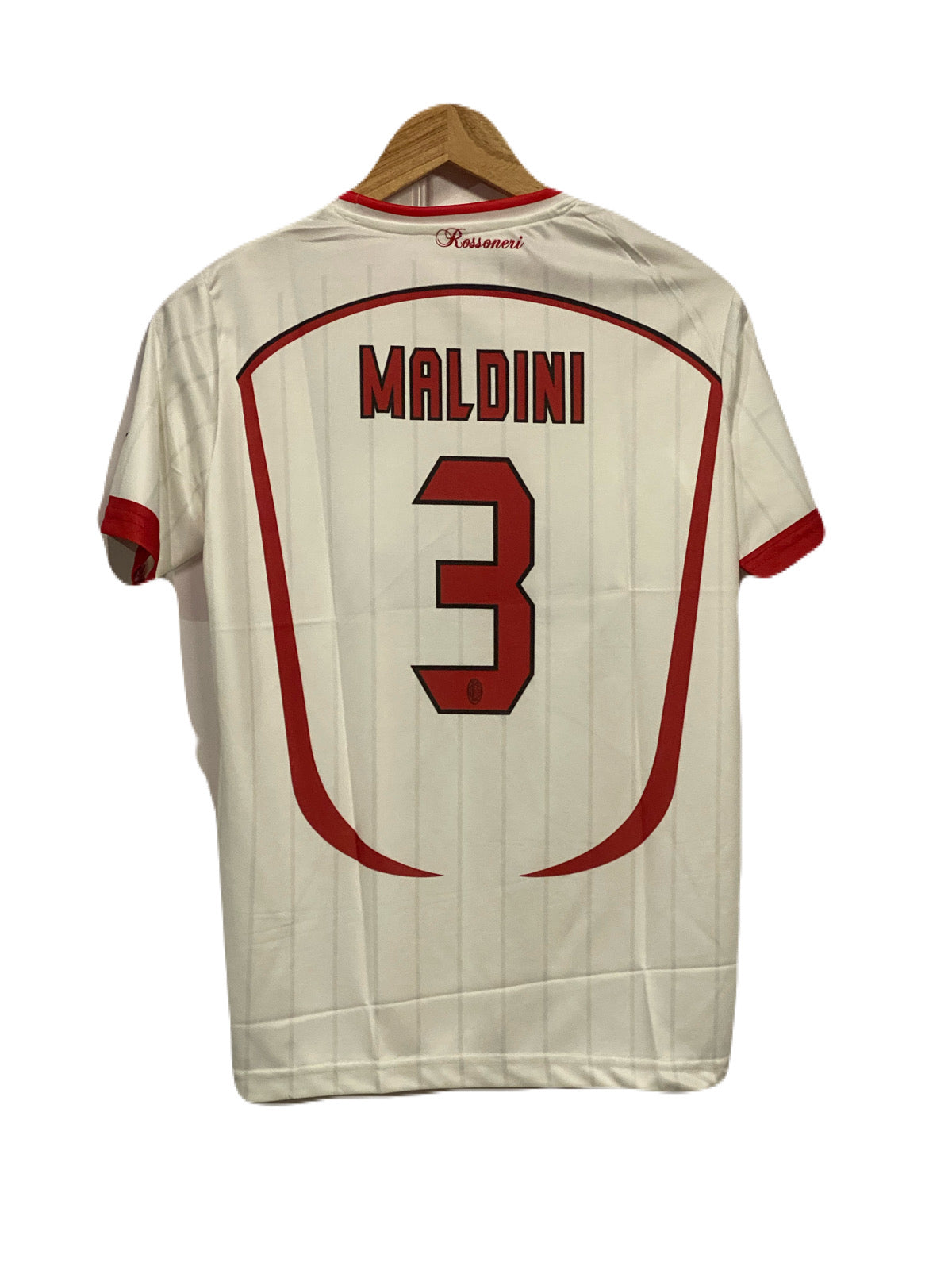Ac Milan 2006-07 Away kit Maldini Half sleeve Embroidery - P113 -