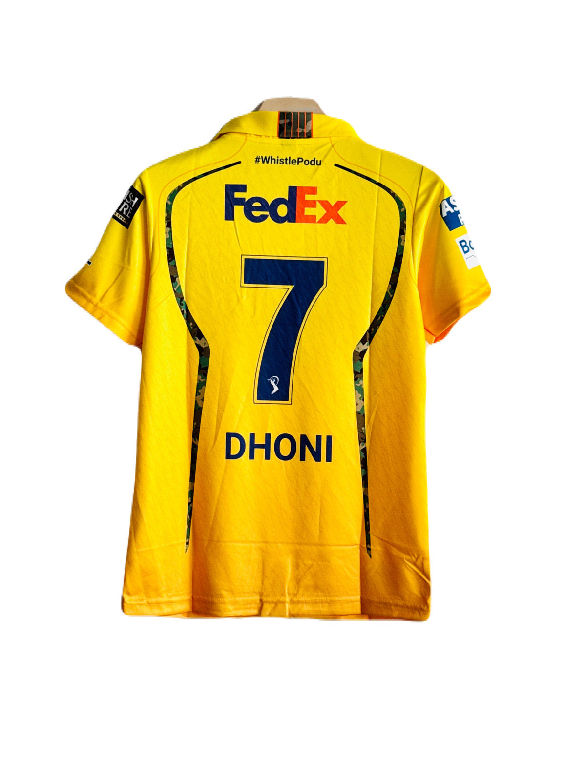 Chennai super kings 2026 IPL Dhoni Half Sleeve Collar Premium Embroidery jersey - P1460