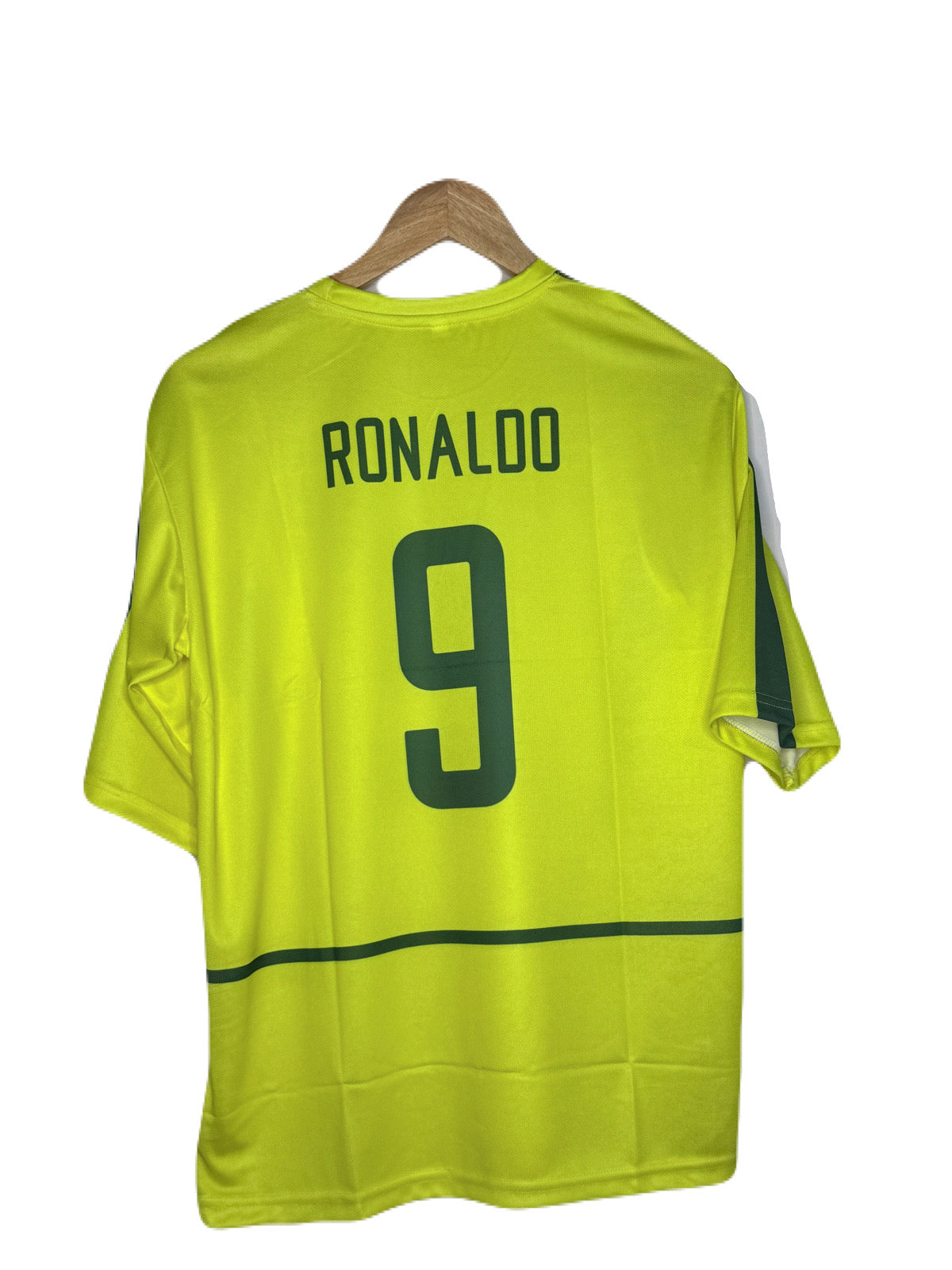 Brazil 2002 Home Kit Ronaldo Five Sleeve - bmg store