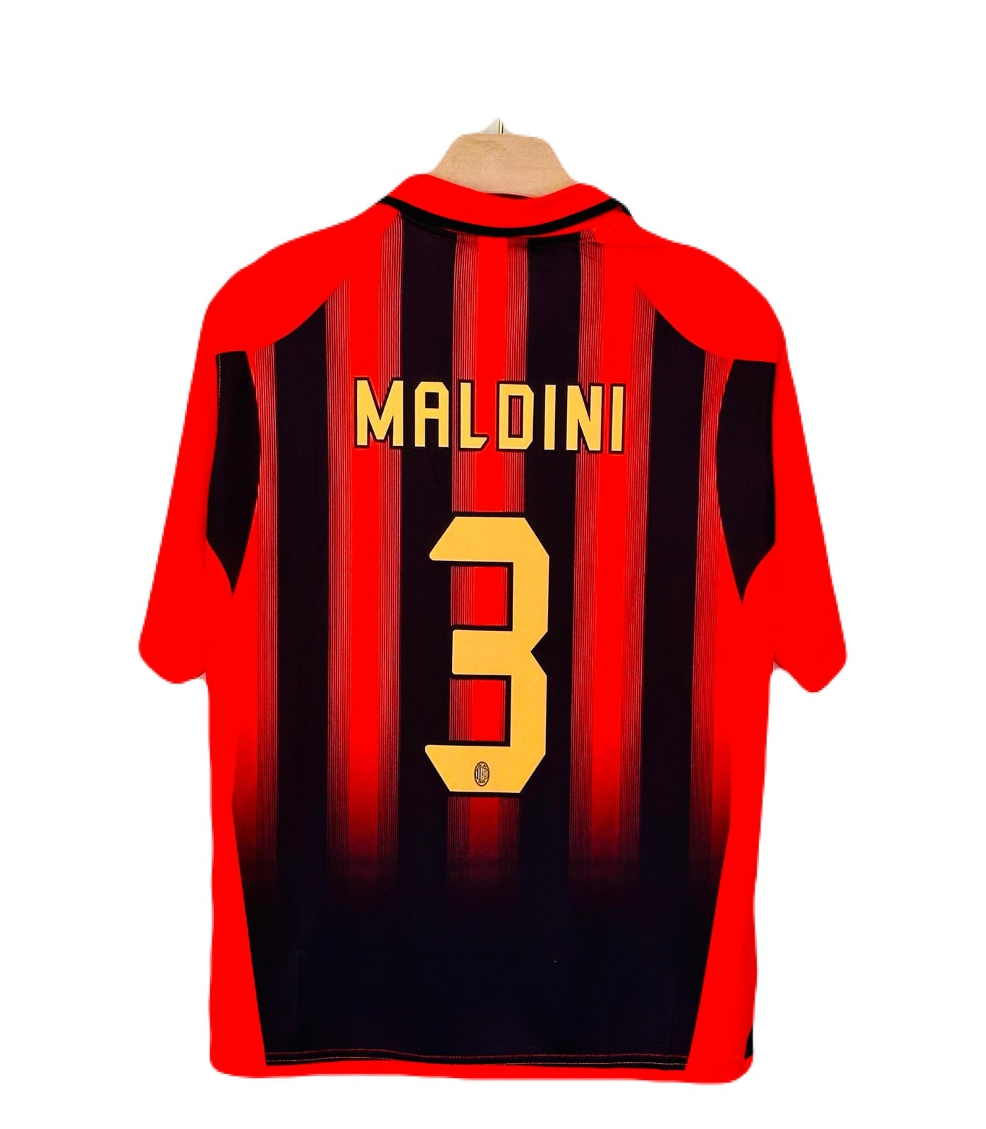 Maldini Ac milan 2006 home COLLAR FIVE SLEEVE JERSEY -