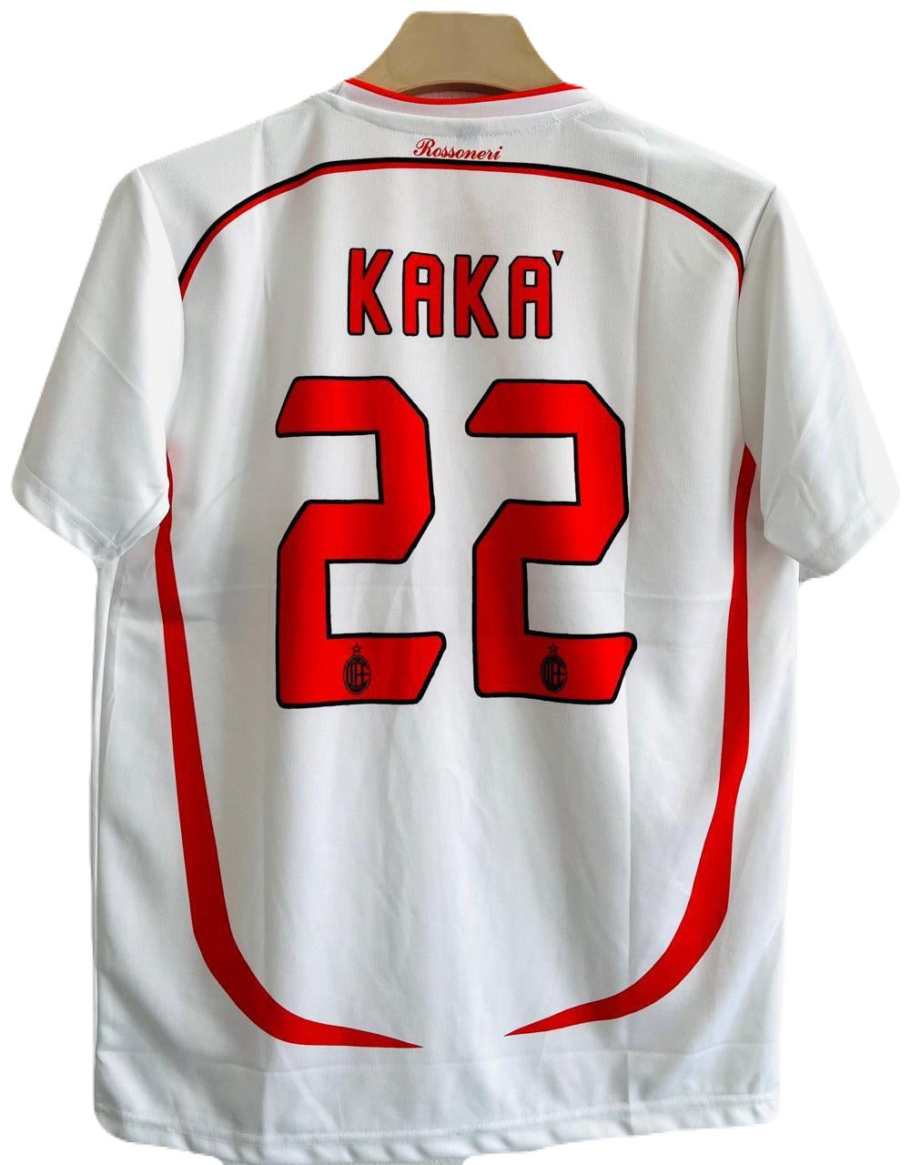 Ac milan 2006-07 Away kit Kaka Embroidery Half sleeve P327 - Ms Retro Store