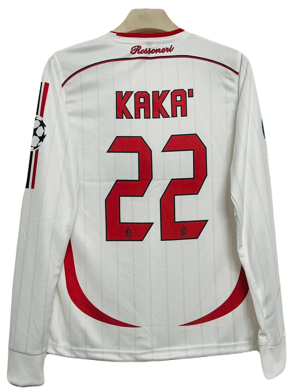 Ac Milan Ucl final Edition 2006-07 Away Kit Kaka Full Sleeve Embroidery - P1487