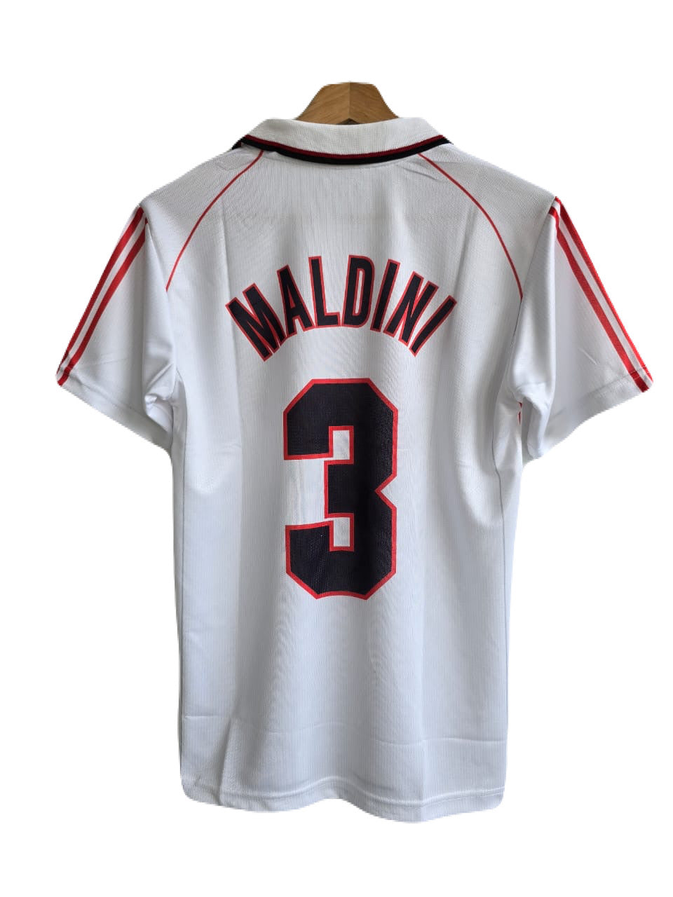 Ac milan Maldini White 2006-2007 home Retro kit Half Sleeve Embroidery - P1505