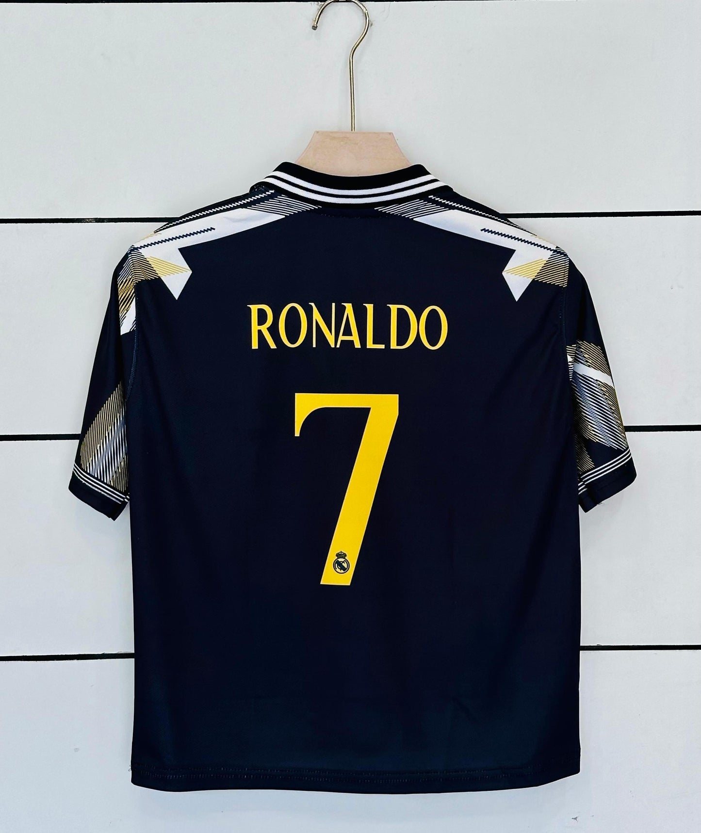 Real madrid ronaldo Kids five sleeve collar sublimation jersey - P2000