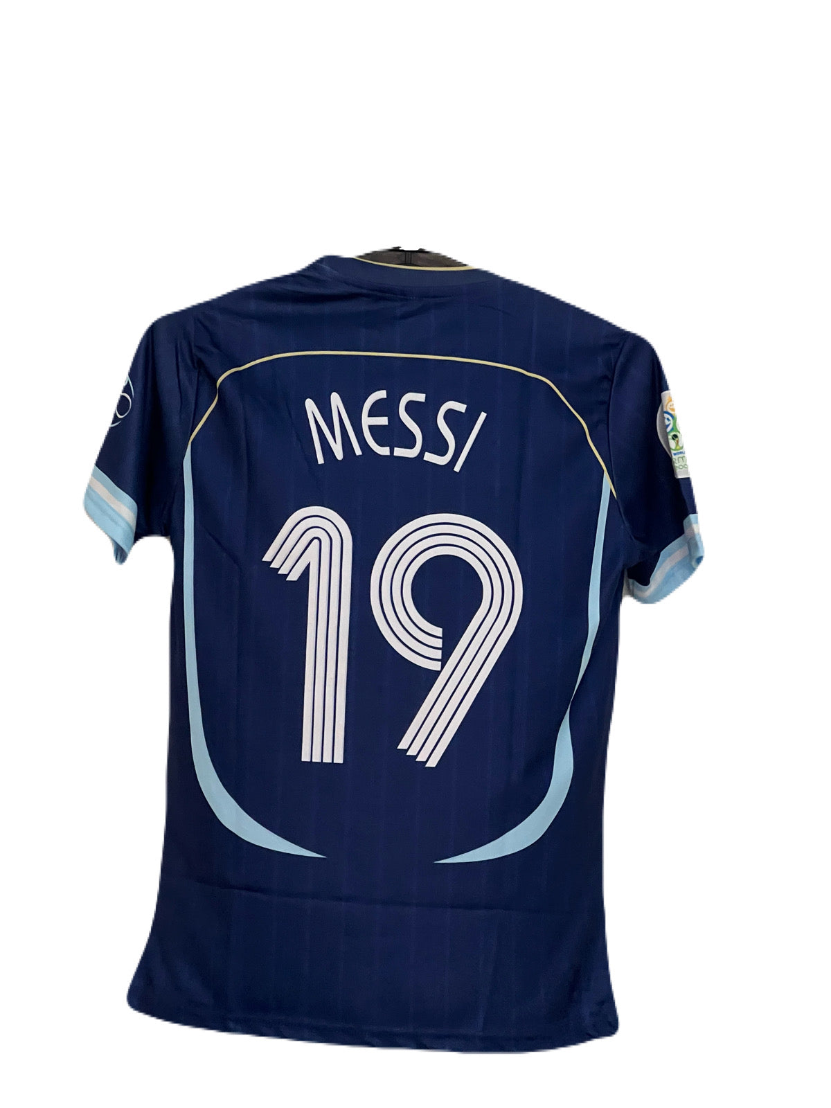 Best retro jersey Argentina 2006 away kit worldcup edition leo messi 19 - P410 -bmg store