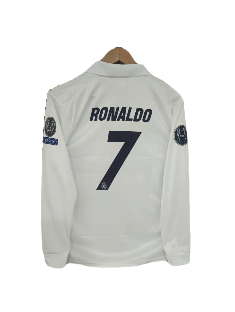 Real Madrid 2016-17Home Kit Ronaldo Full Sleeve Embroidery - P1585