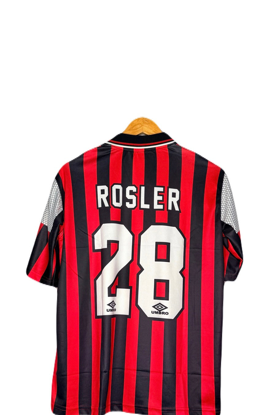 Manchester City 1994-96 Away Kit Rosler Five Sleeve - bmg store
