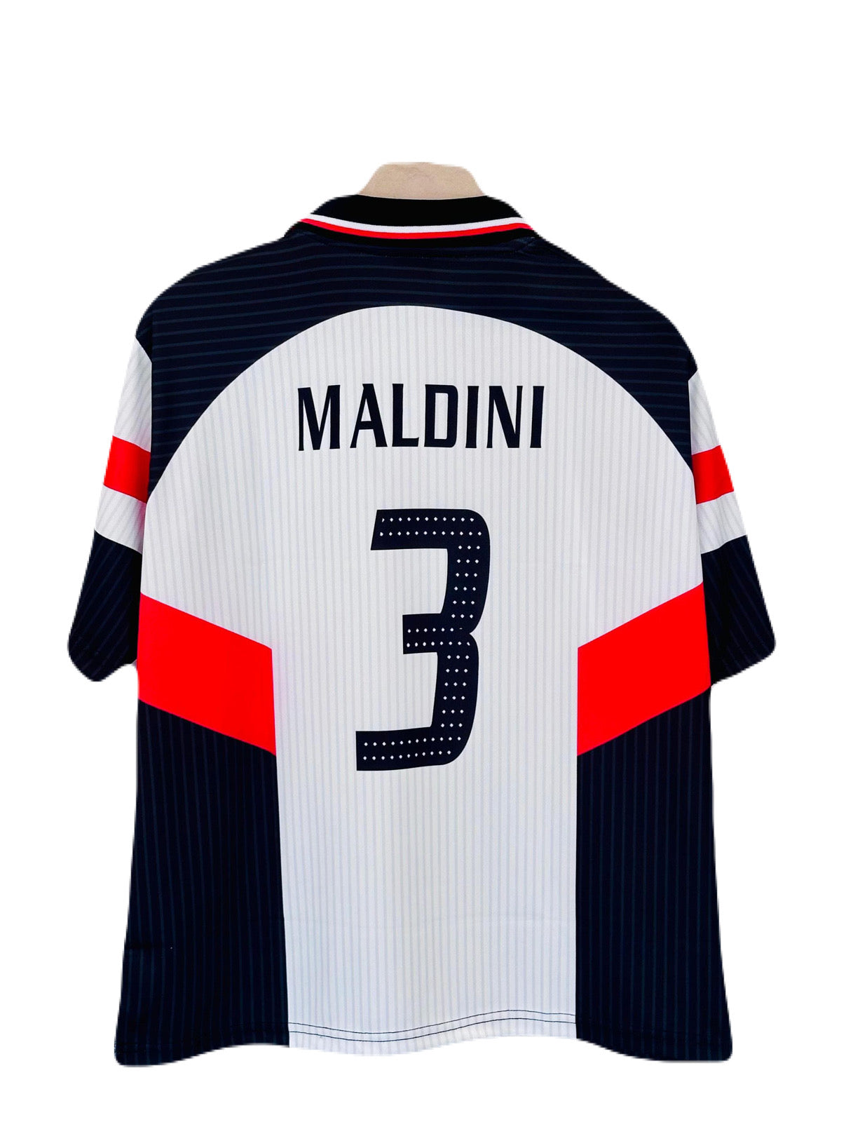 Ac milan maldini 1997-98 away kit Five sleeve sublimation - P1429