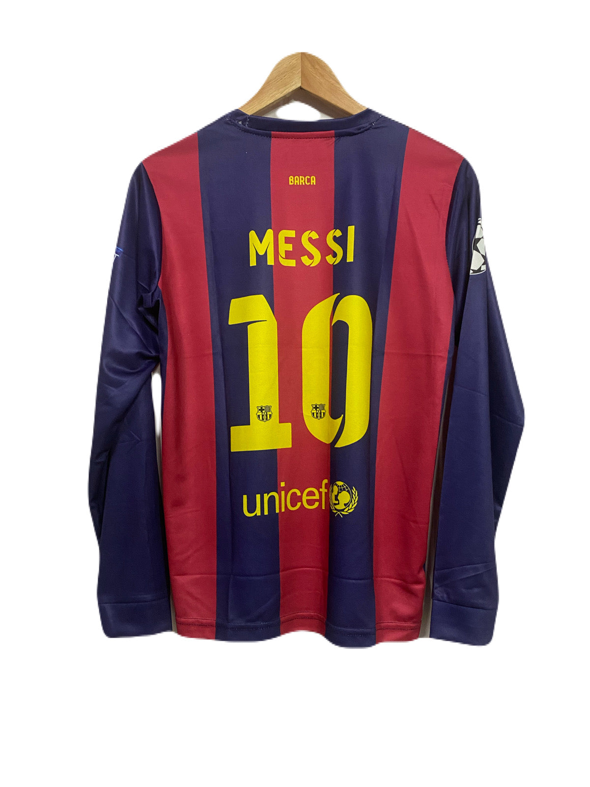 Barcelona 2014-15 Home Messi Full sleeve Embroidery - P49