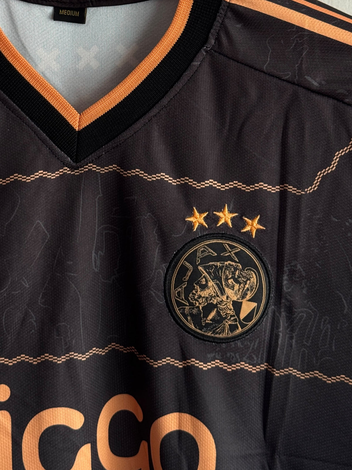 Ajax Away Plain Back jersey Embroidery half sleeve - P2733 | BMG STORE