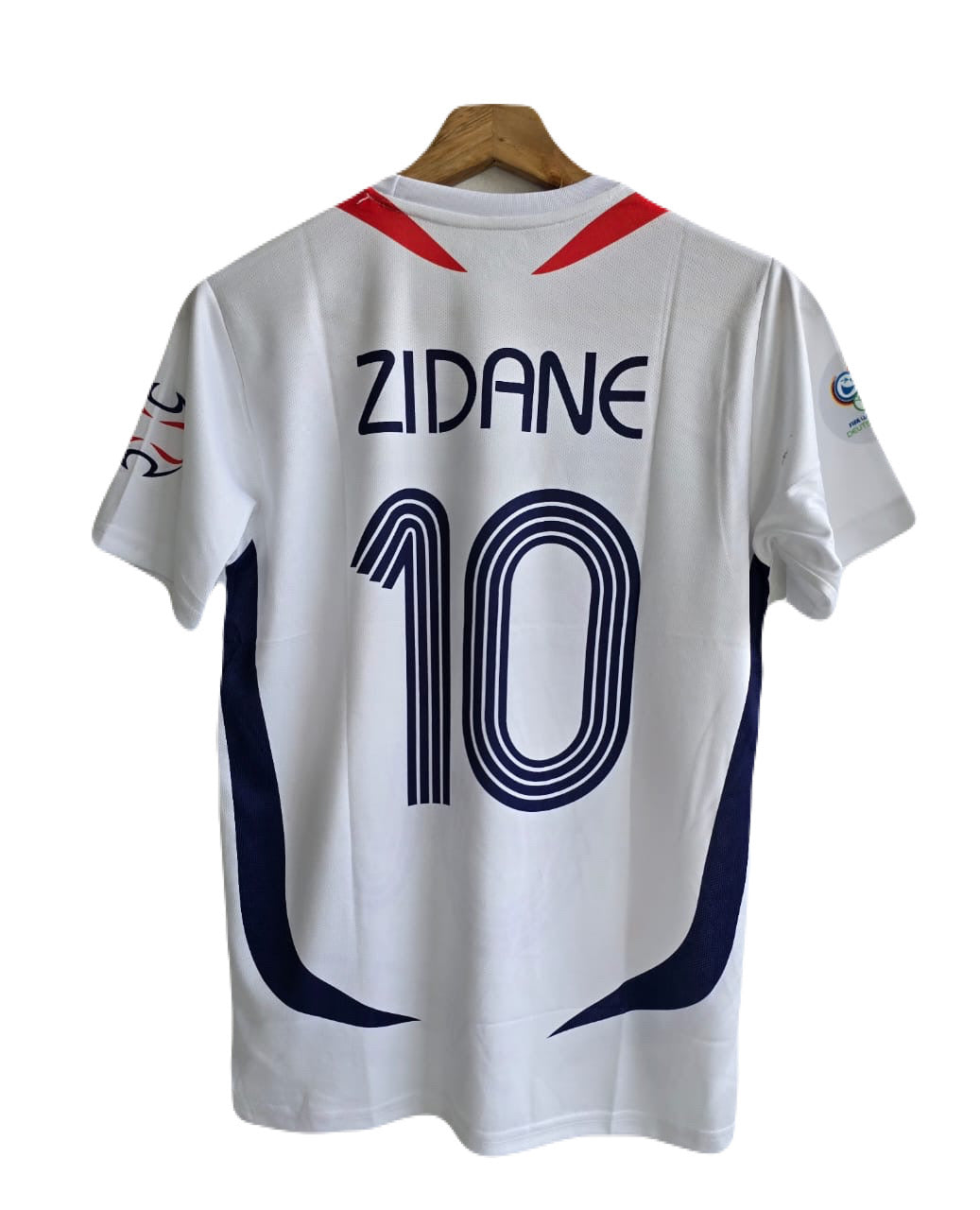 France 2006 Away Kit Zidane Half sleeve Embroidery P2000