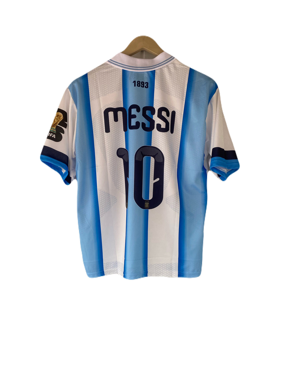 Messi Argentina Five sleeve Collar Sublimation jersey - P2150