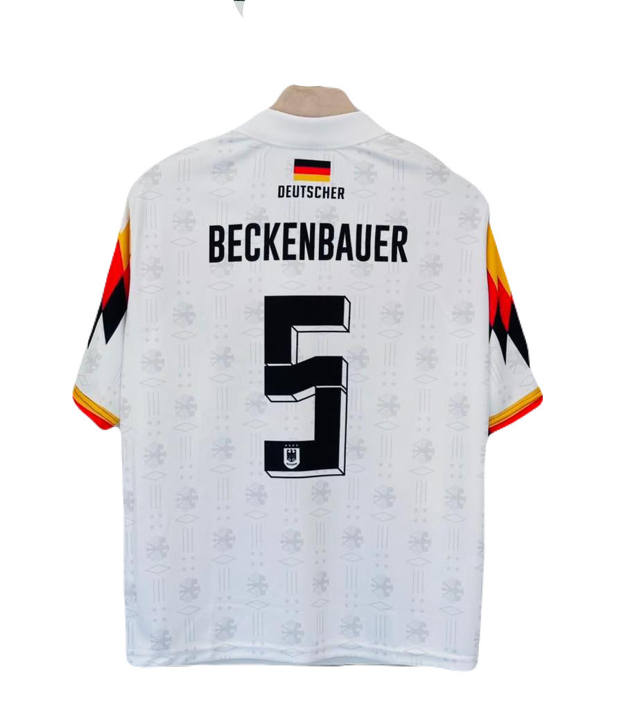 Beckenbauer Germany 1996 Home Kit Five Sleeve -