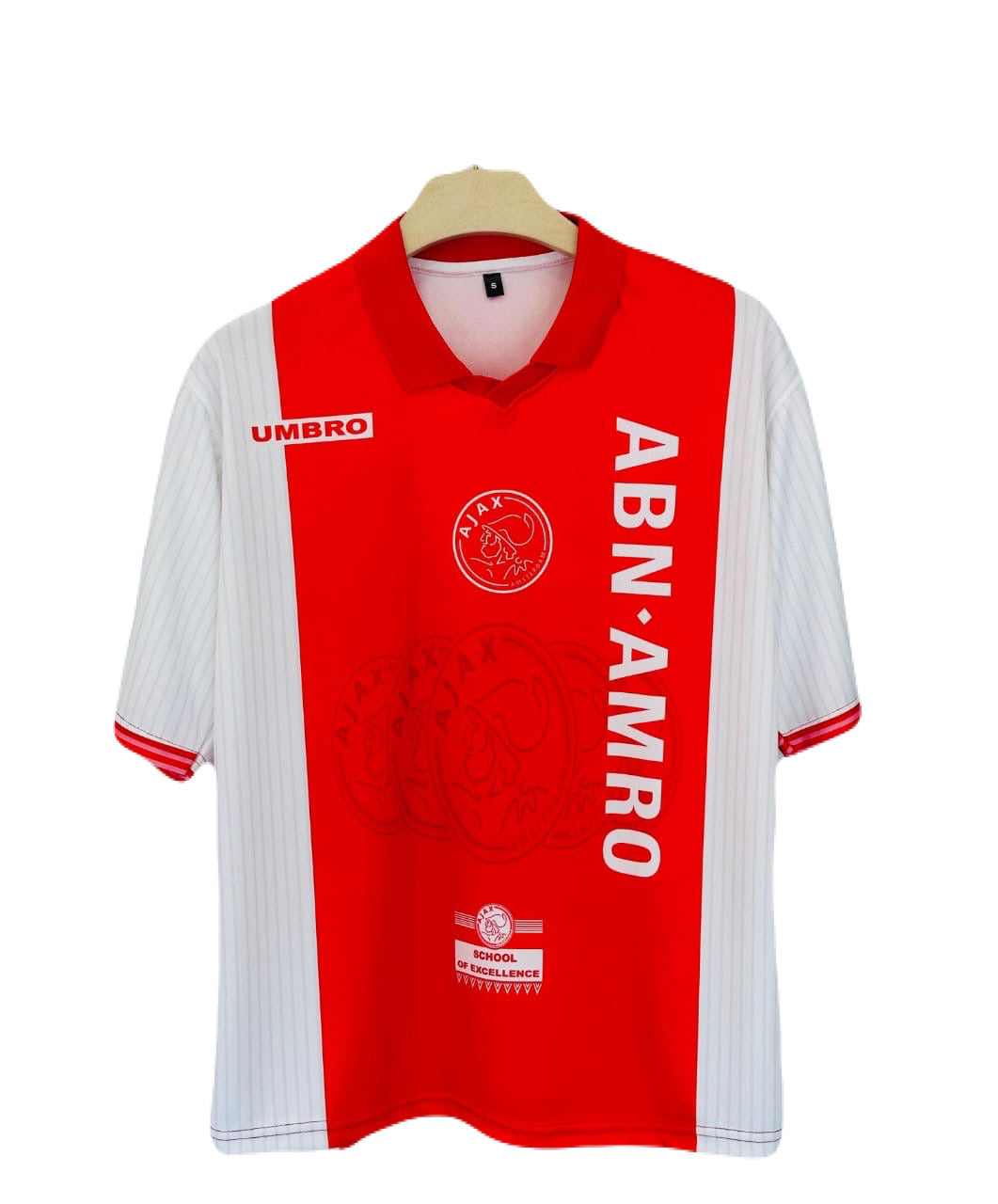 Ajax 1998-99 Home kit Litmanen Five sleeve P307