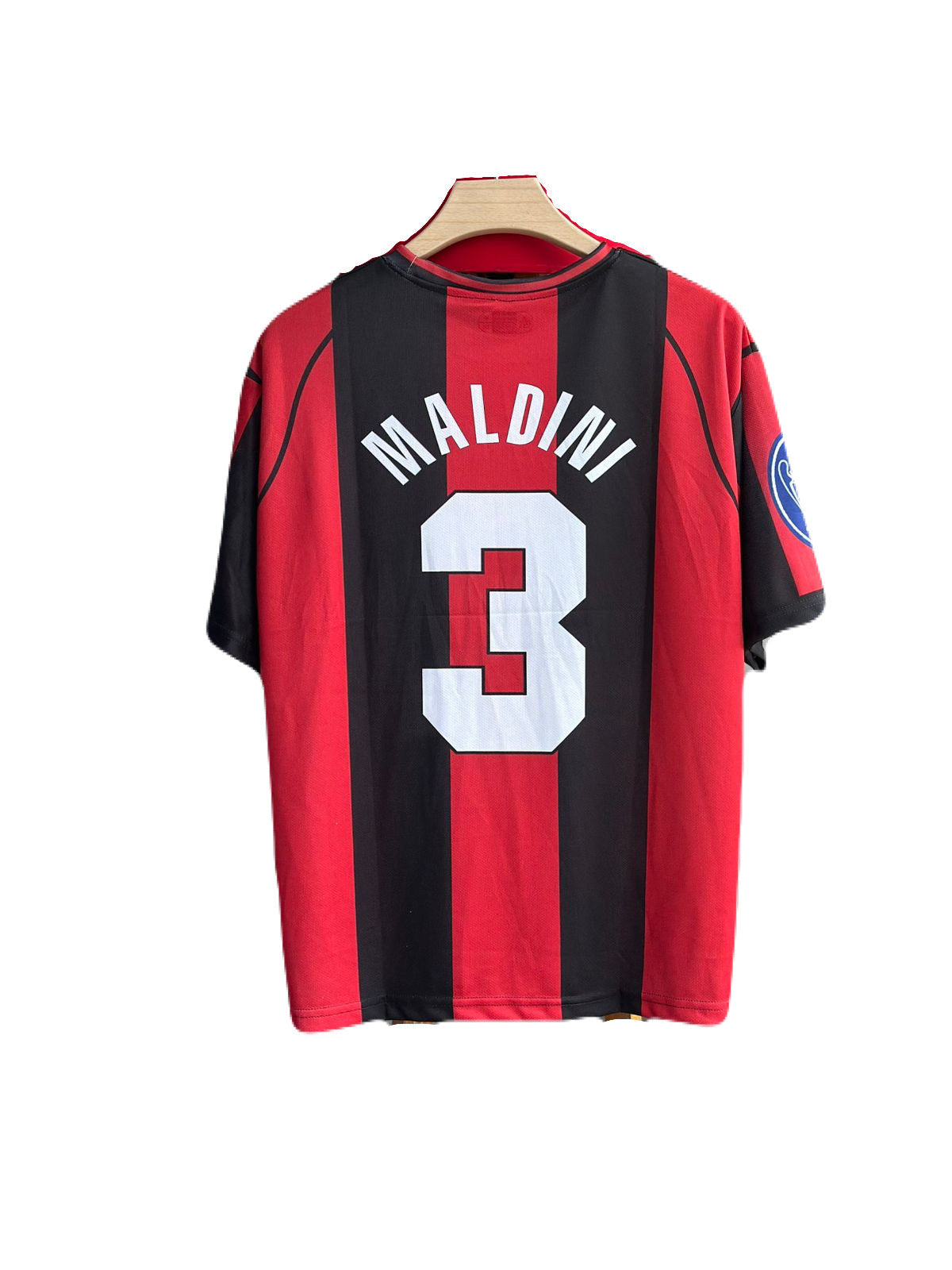 Maldini Ac milan 1996/97 Home five sleeve round neck jersey -