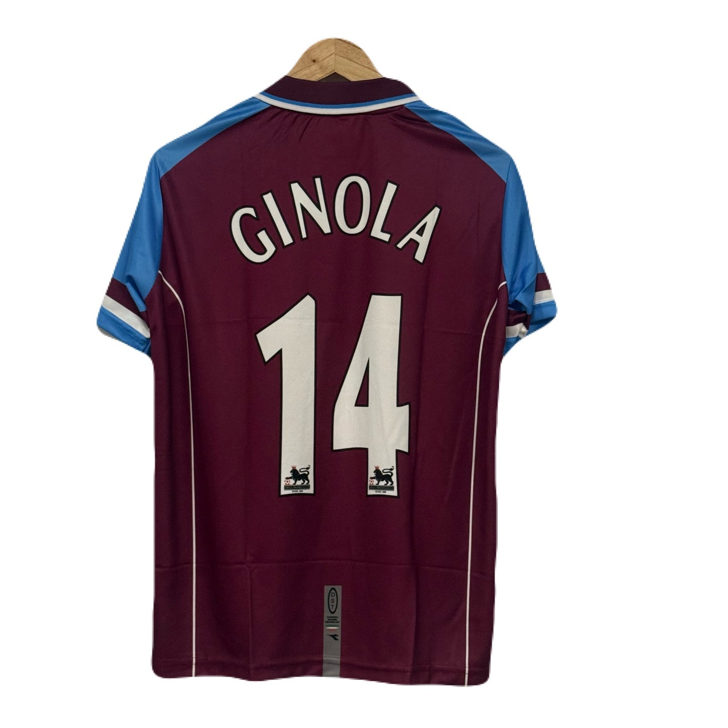 Aston Villa Fc 2000-01 Home kit Ginola Half sleeve - P957 bmg store