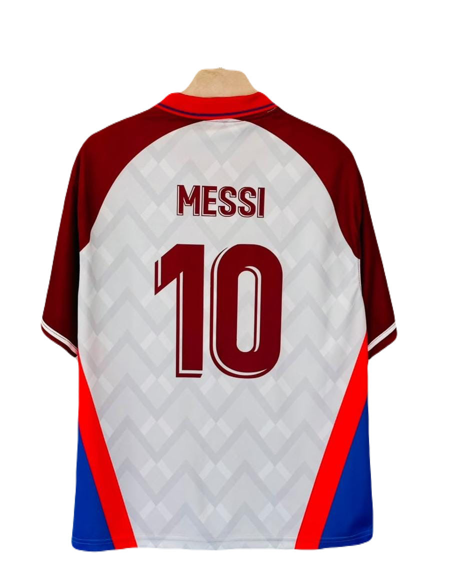 Messi Barcelona Five sleeve Collar Sublimation jersey -P2594 | BMG STORE