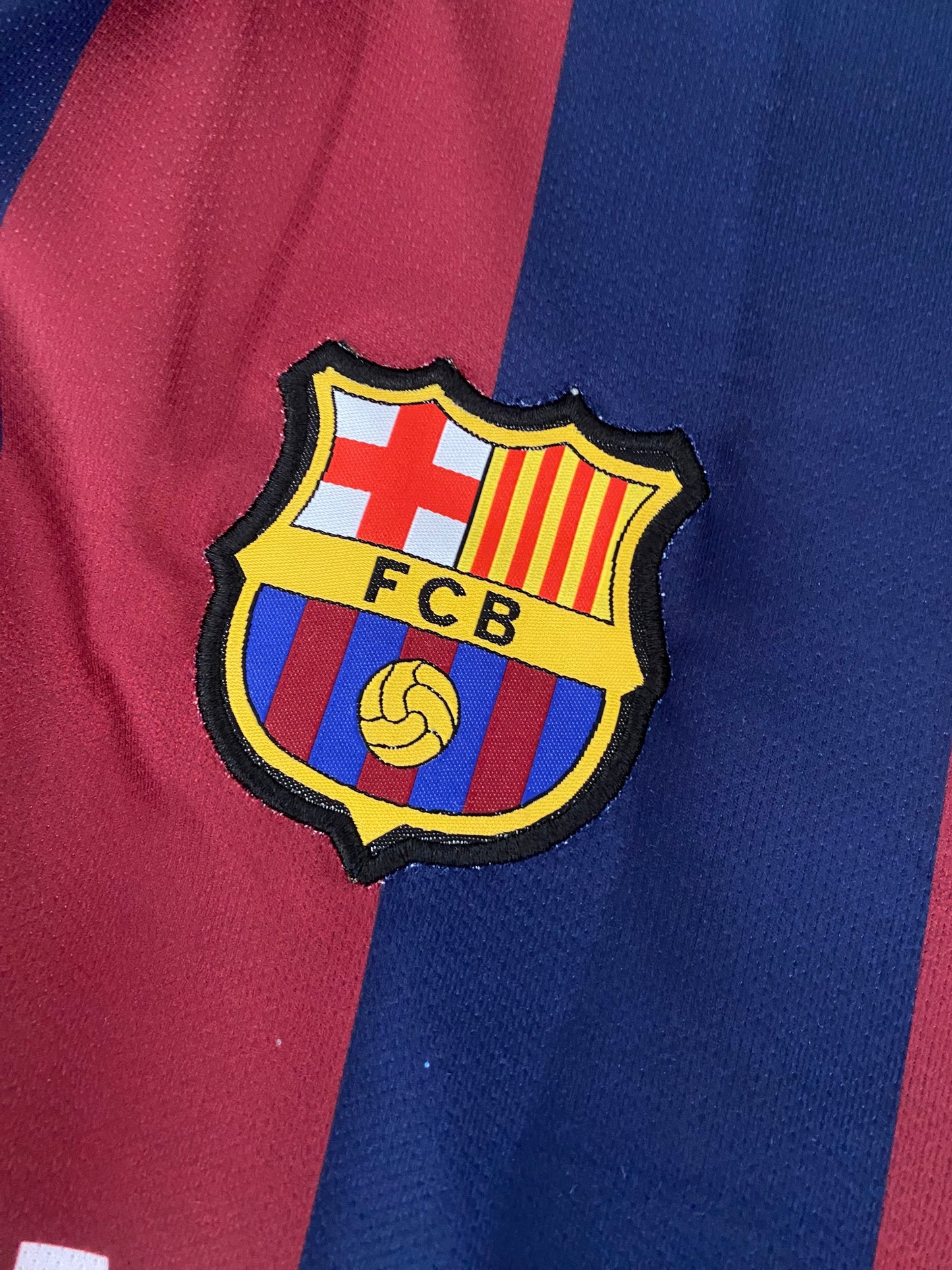 Messi Barcelona Five Sleeve collar Embroidery-