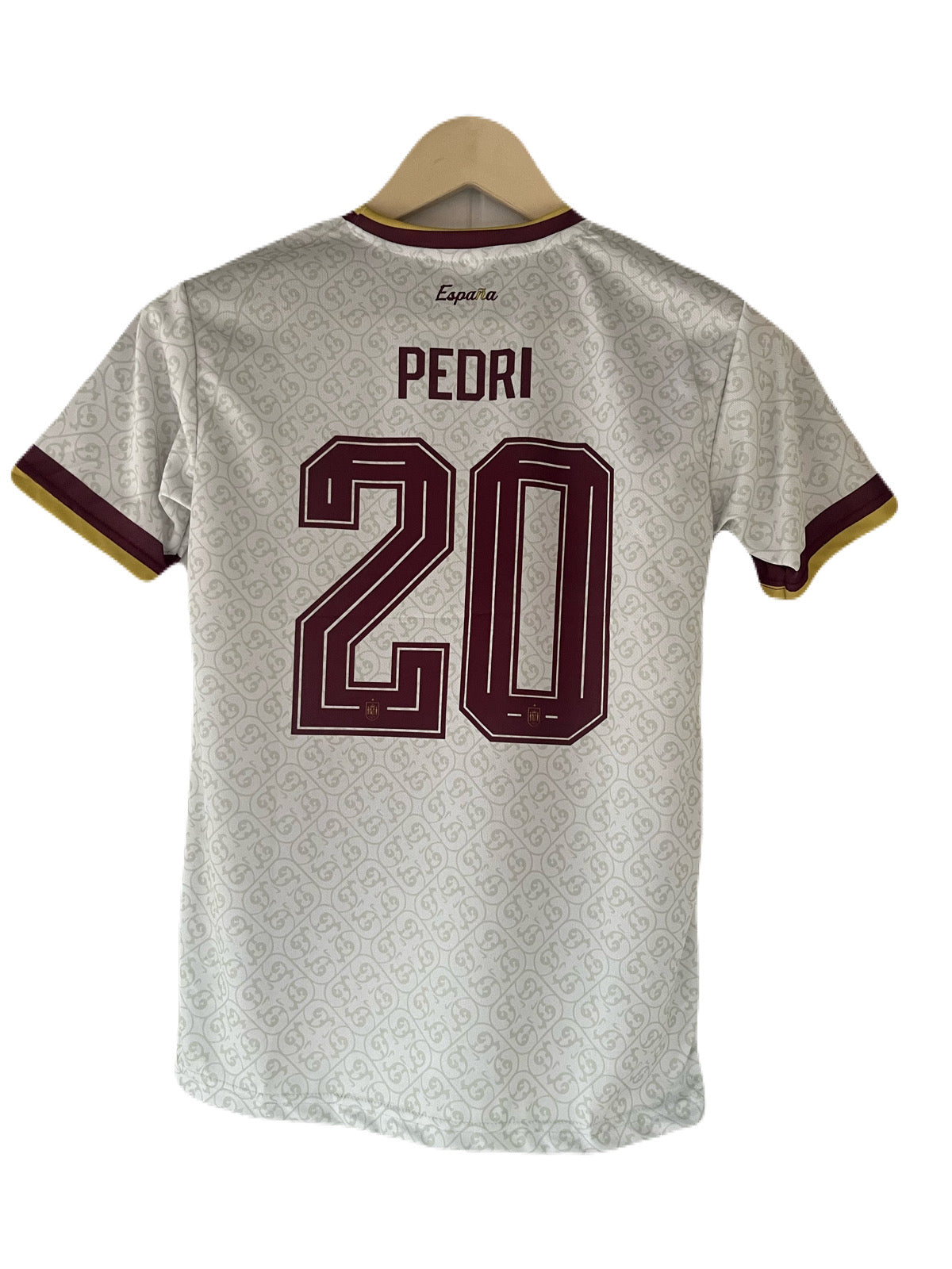 Pedri Spain 2026 World Cup Away Half Sleeve Sublimation Jersey -