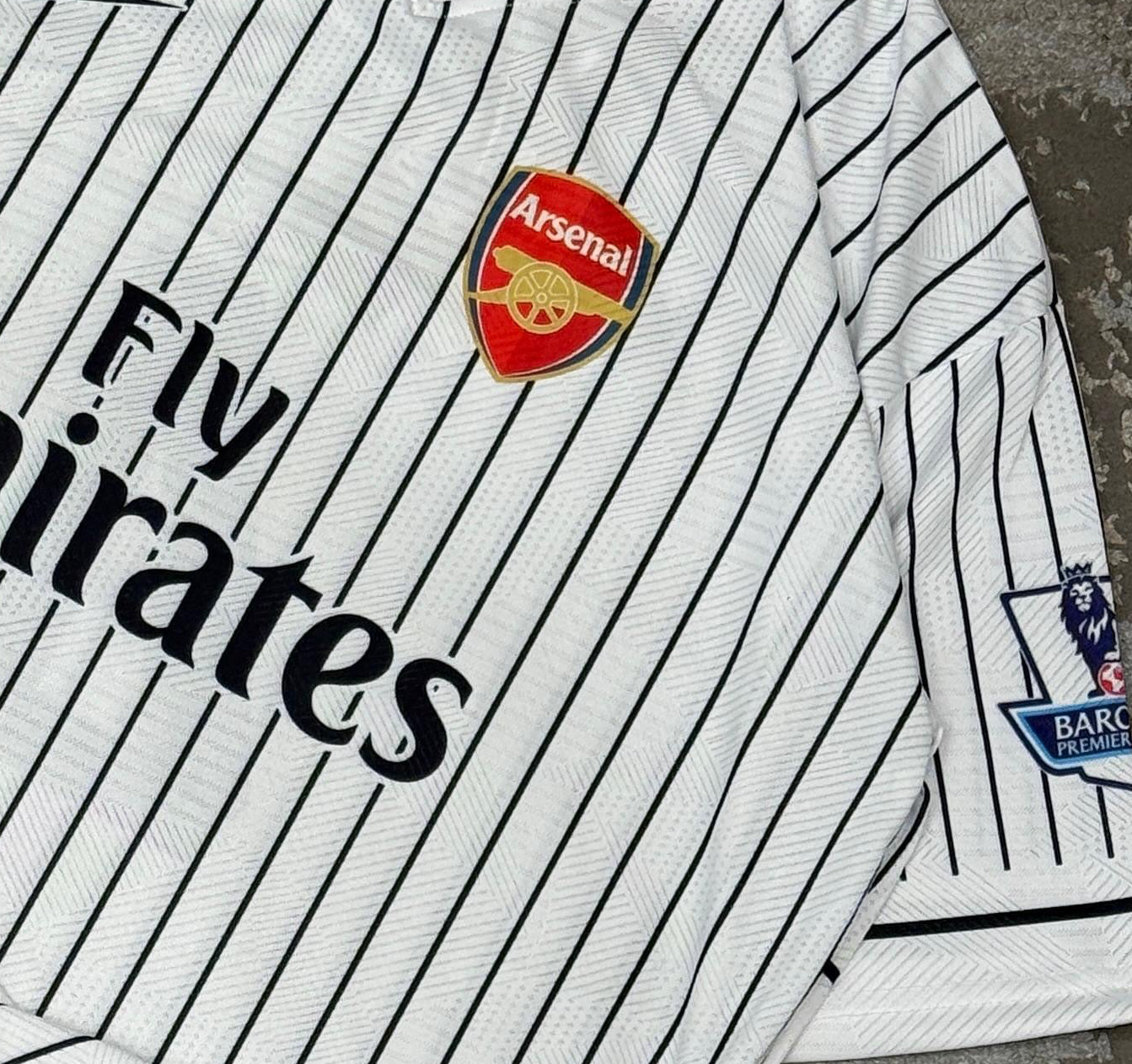 Arsenal 2009-10 Third jersey Fabregas edition Premium Quality Collar Five Sleeve Sublimation -
