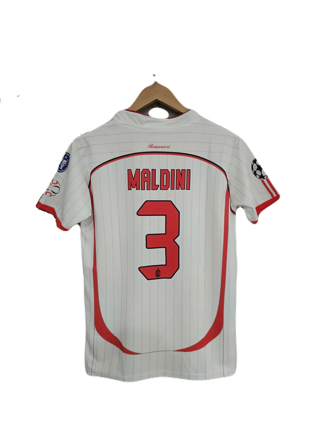 Ac Milan 2006-07 Away final kit Maldini Half sleeve Embroidery - P1533