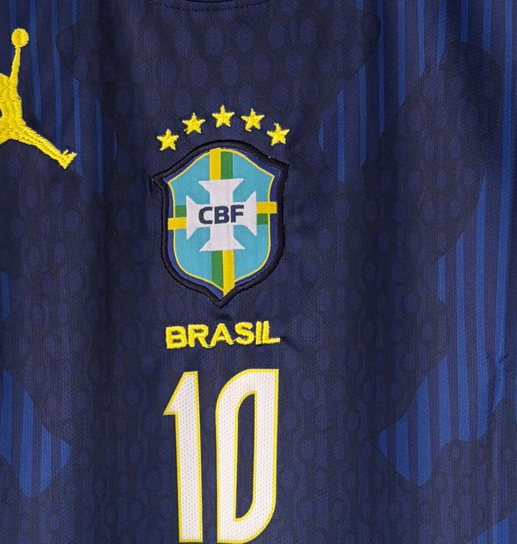 Brazil 2026 away Neymar jr Half sleeve Embroidery jersey - P1629