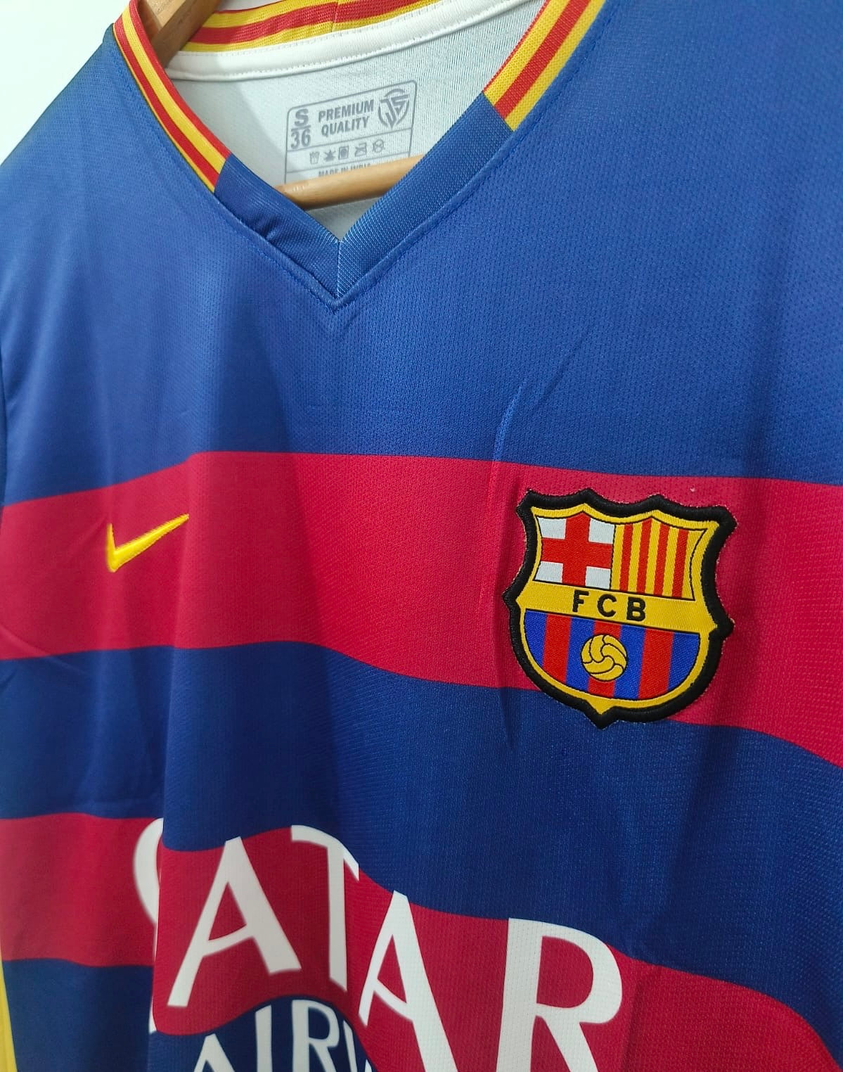 Fc barcelona 2015/16 messi half sleeve embroidery- P267 bmg store