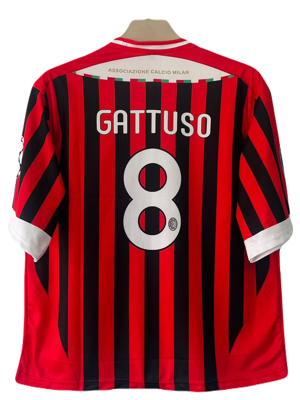 Ac Milan 2011-12 Home Kit Gattuso Five Sleeve - P828 bmg store