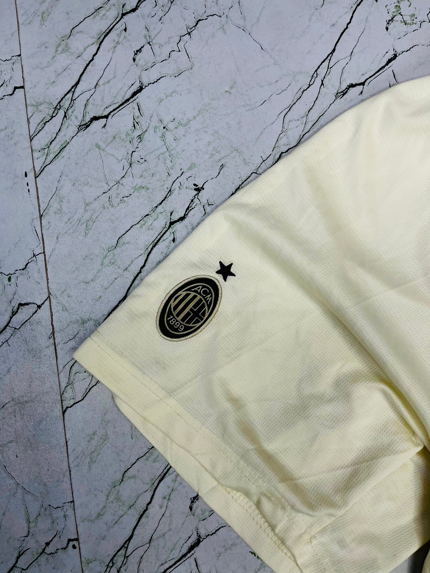 Premium first quality Ac Milan Light Cream colour Shorts - P585 bmg store