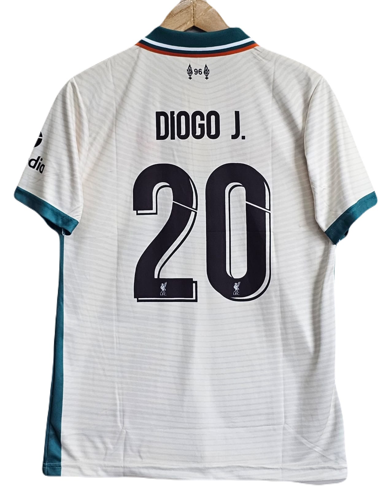 Liverpool 2021-22 away diogo jota premium collar embroidery -P1683