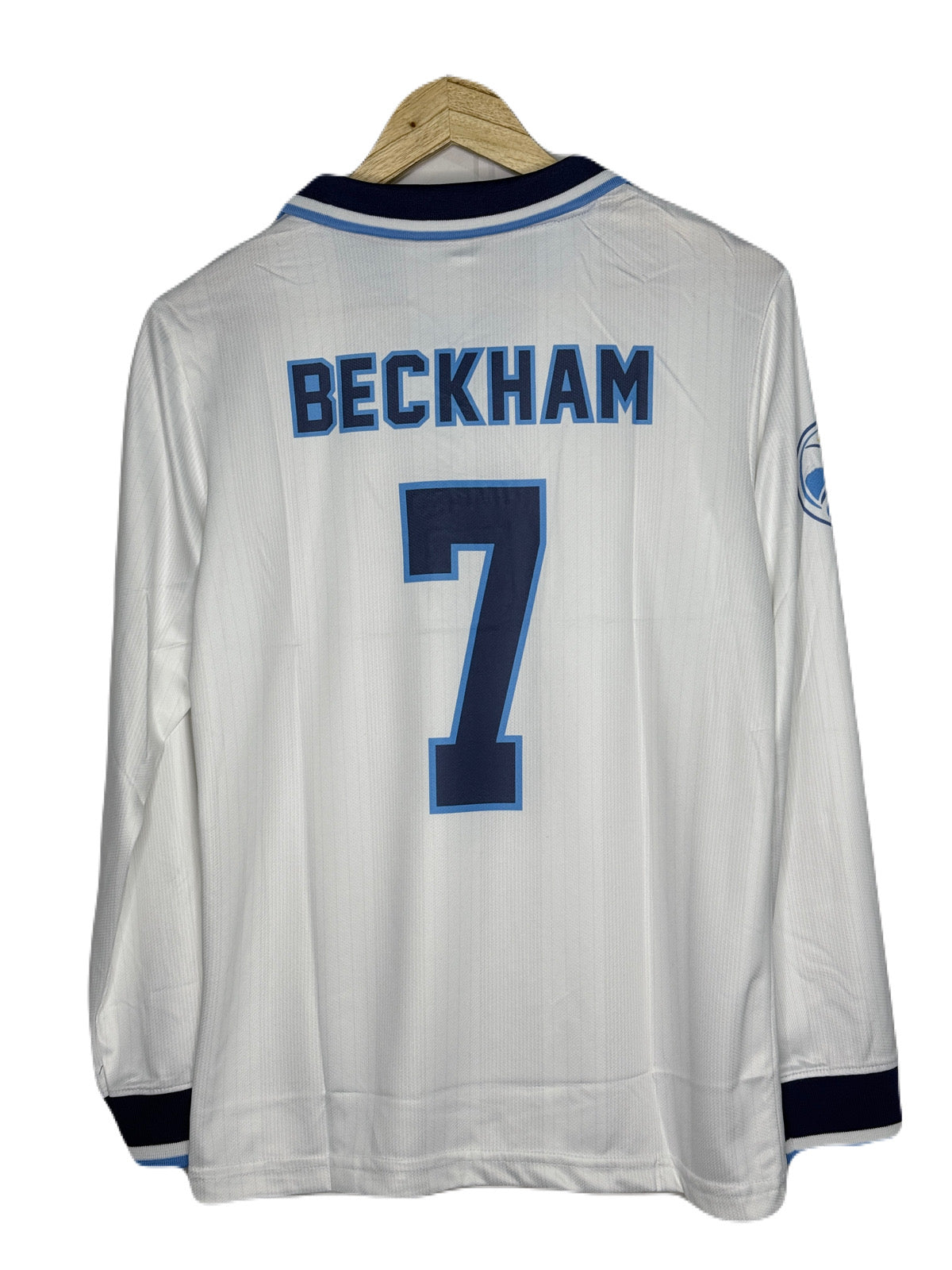 England 1996-97 Beckham Home Kit Full Sleeve - P866 bmg store