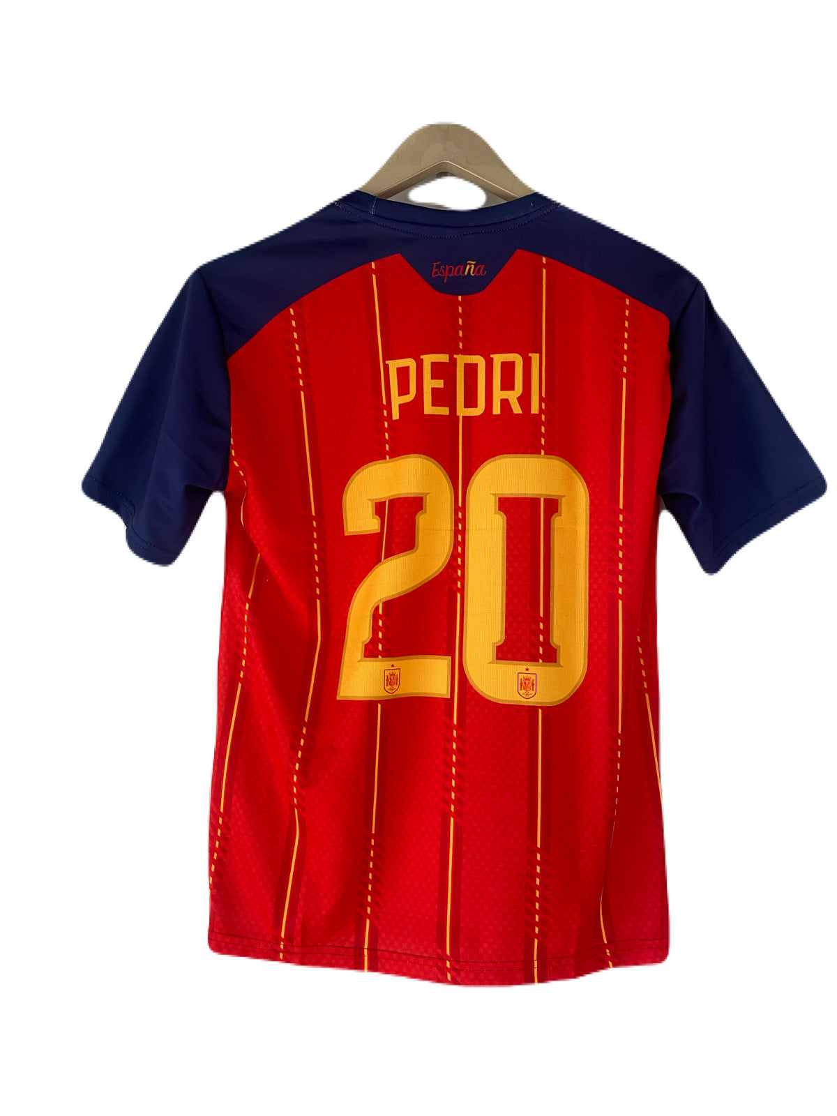 Pedri Spain 2026 World Cup Home Kit Half Sleeve sublimation - p2000