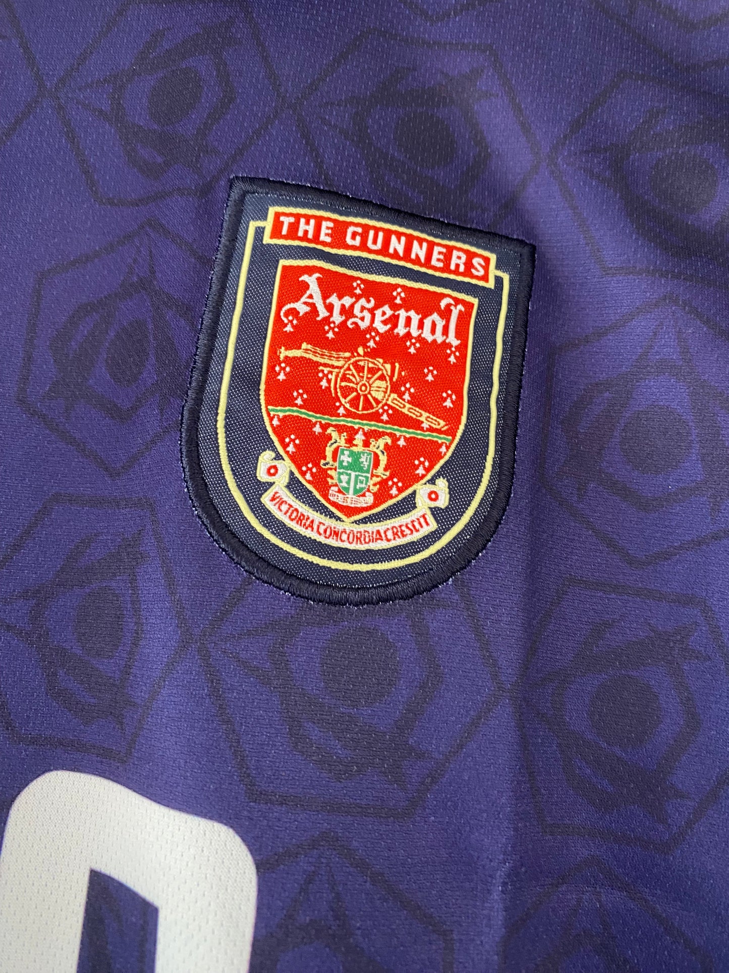 Bergkamp Arsenal Full Sleeve collar Embroidery - P2132