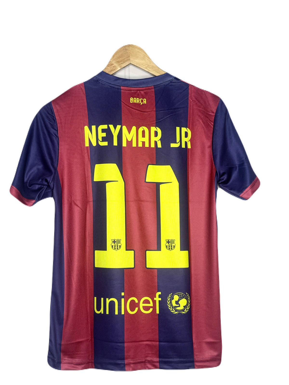 Fc Barcelona 2015 Neymar V Neck Embroidery Half Sleeve - bmg store