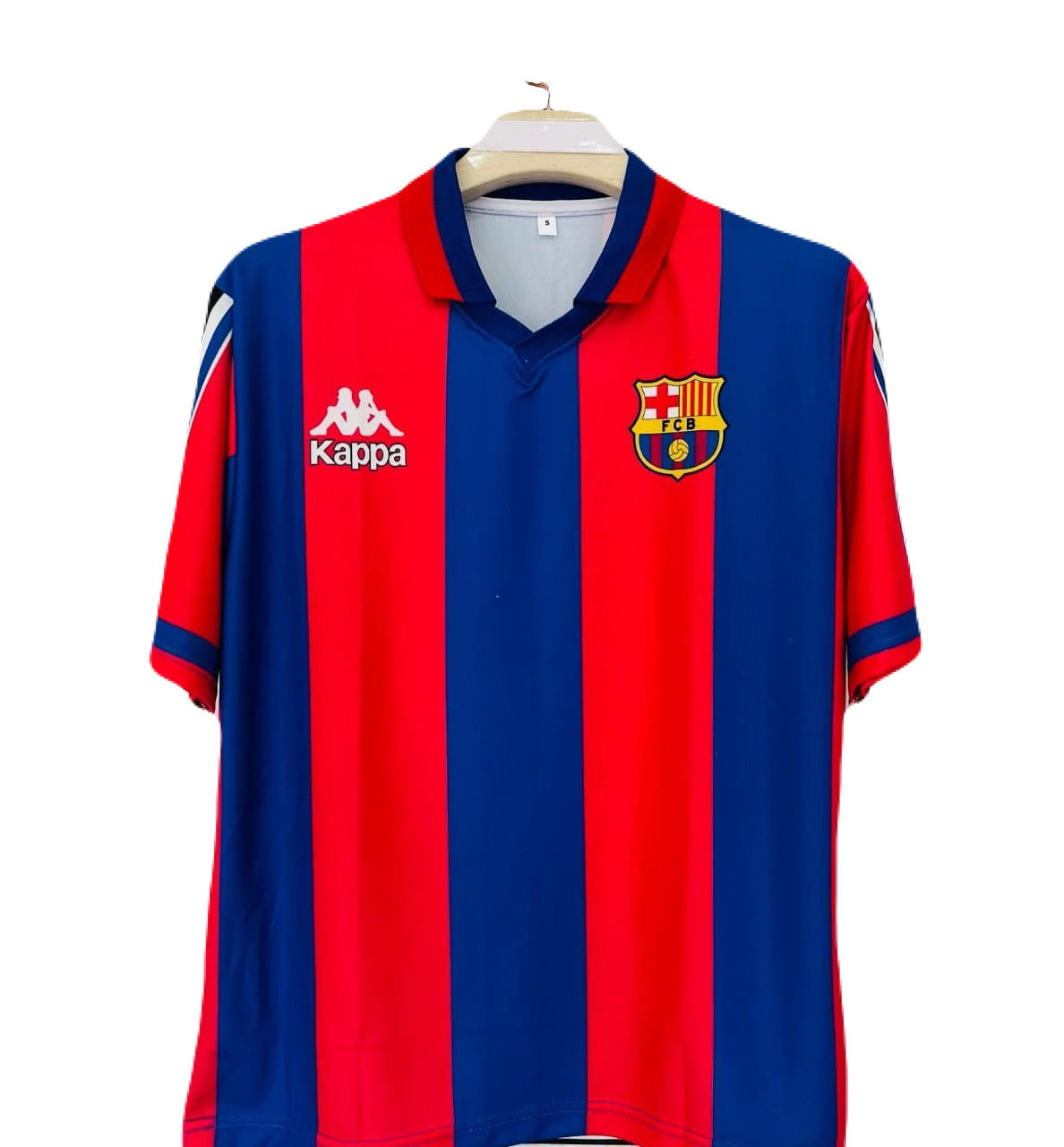 1996/97 home jersey barcelona five sleeve ronaldo - bmg store