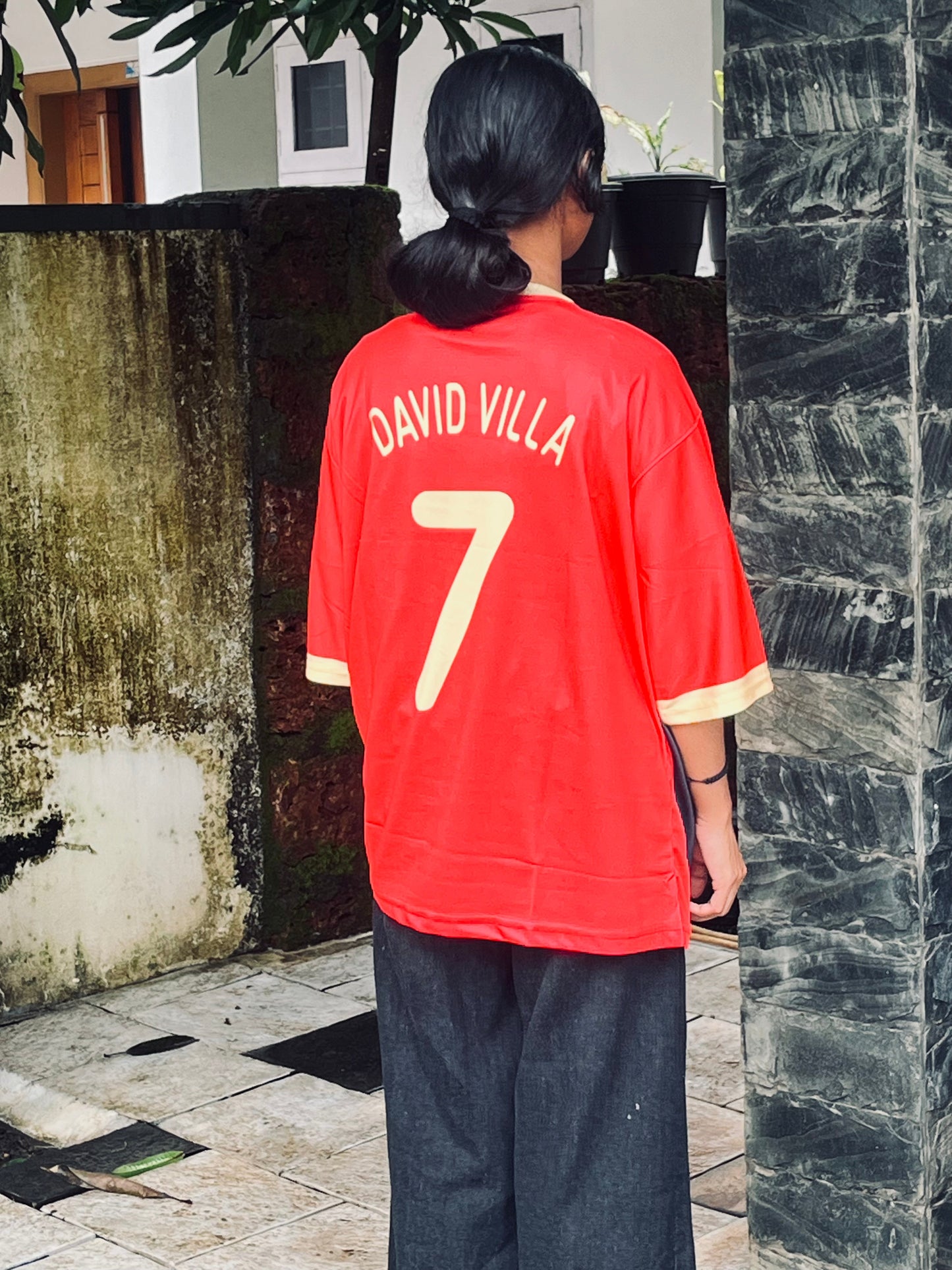 Spain 2009 home jersey david villa - bmg store