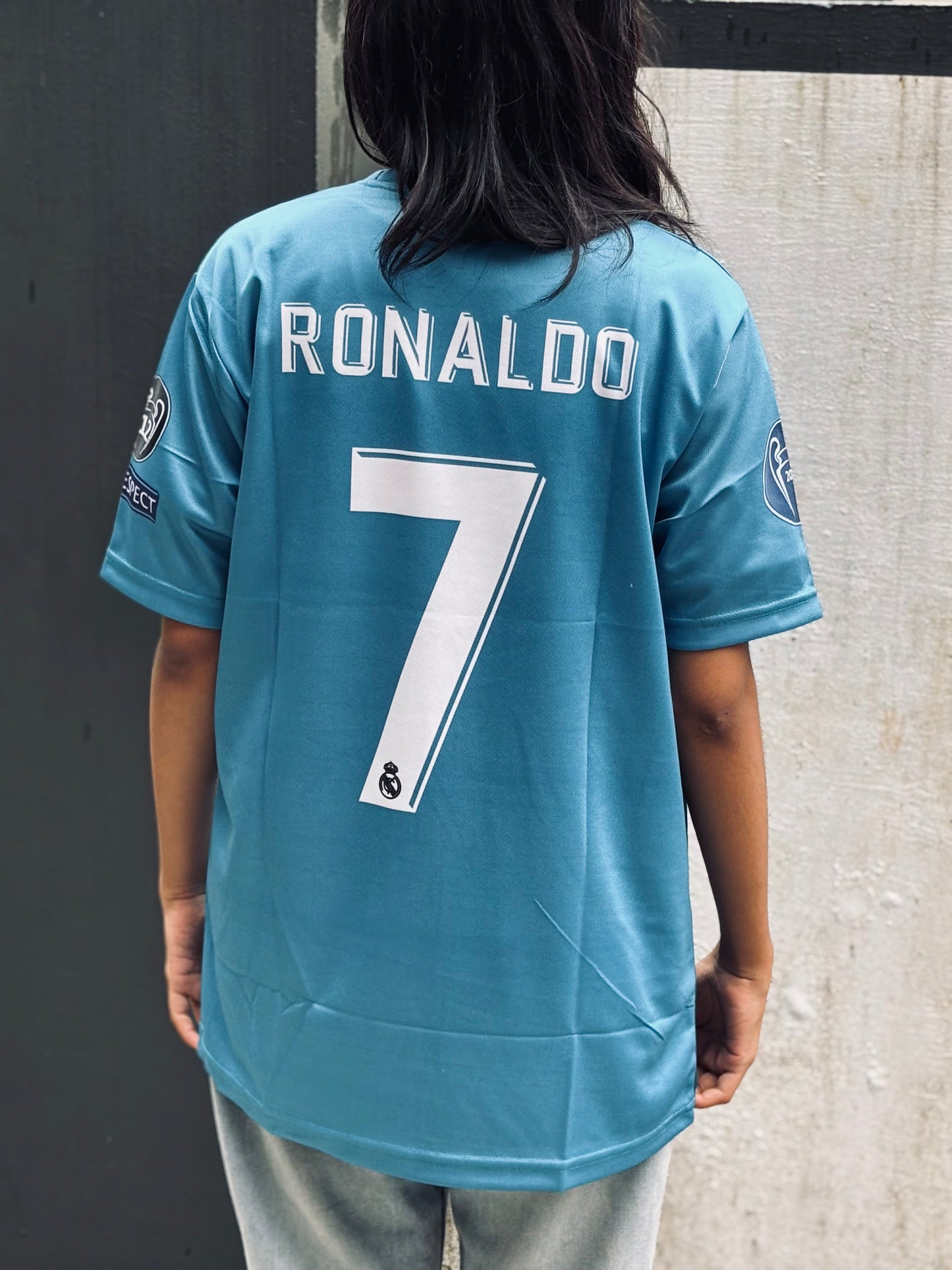 Best Retro jersey 2017/18 EMBROIDERY Realmadrid third kit Ronaldo P183 - ms retro store