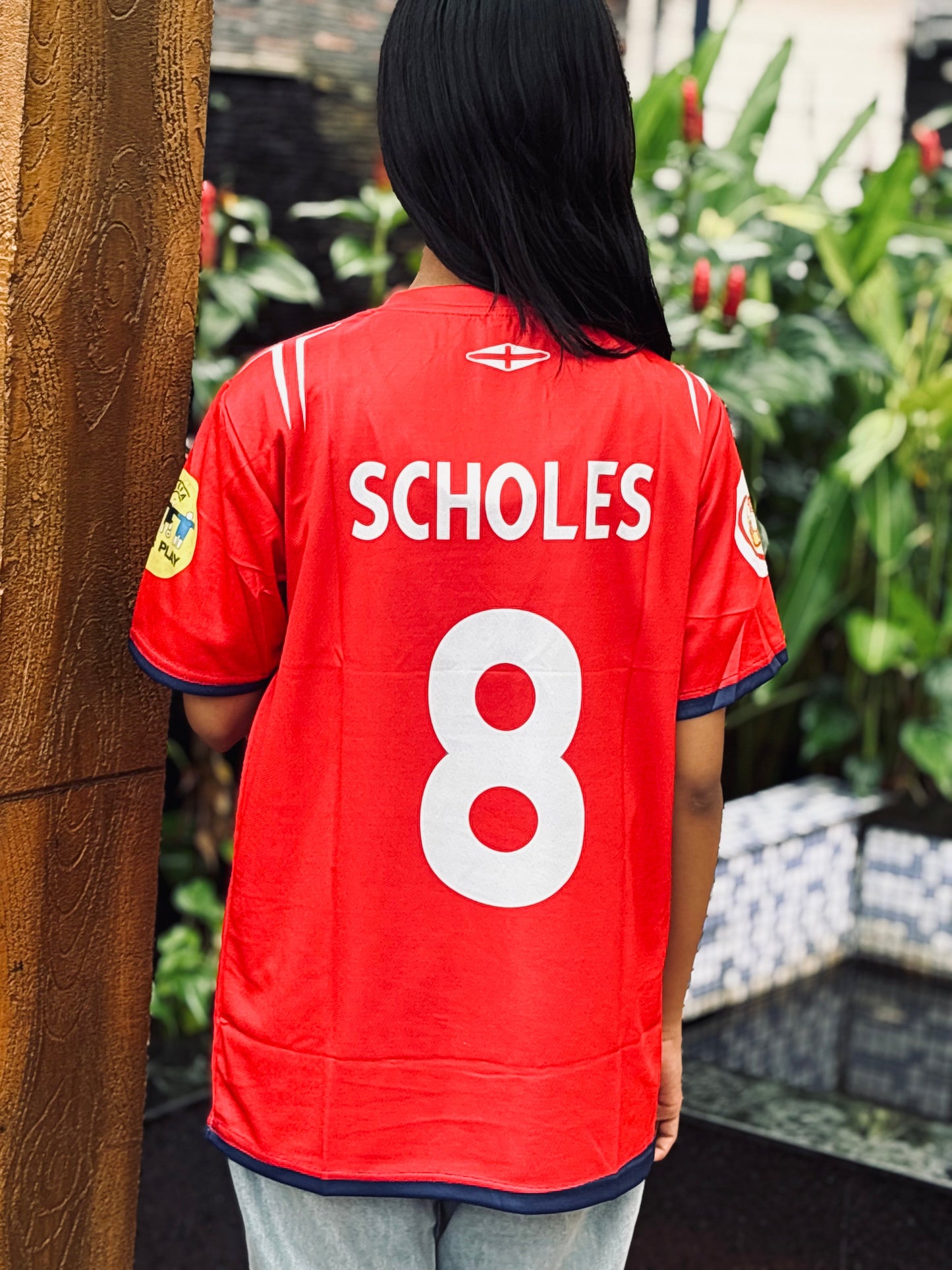 Scholes england 2004 home jersey - P573 bmg store