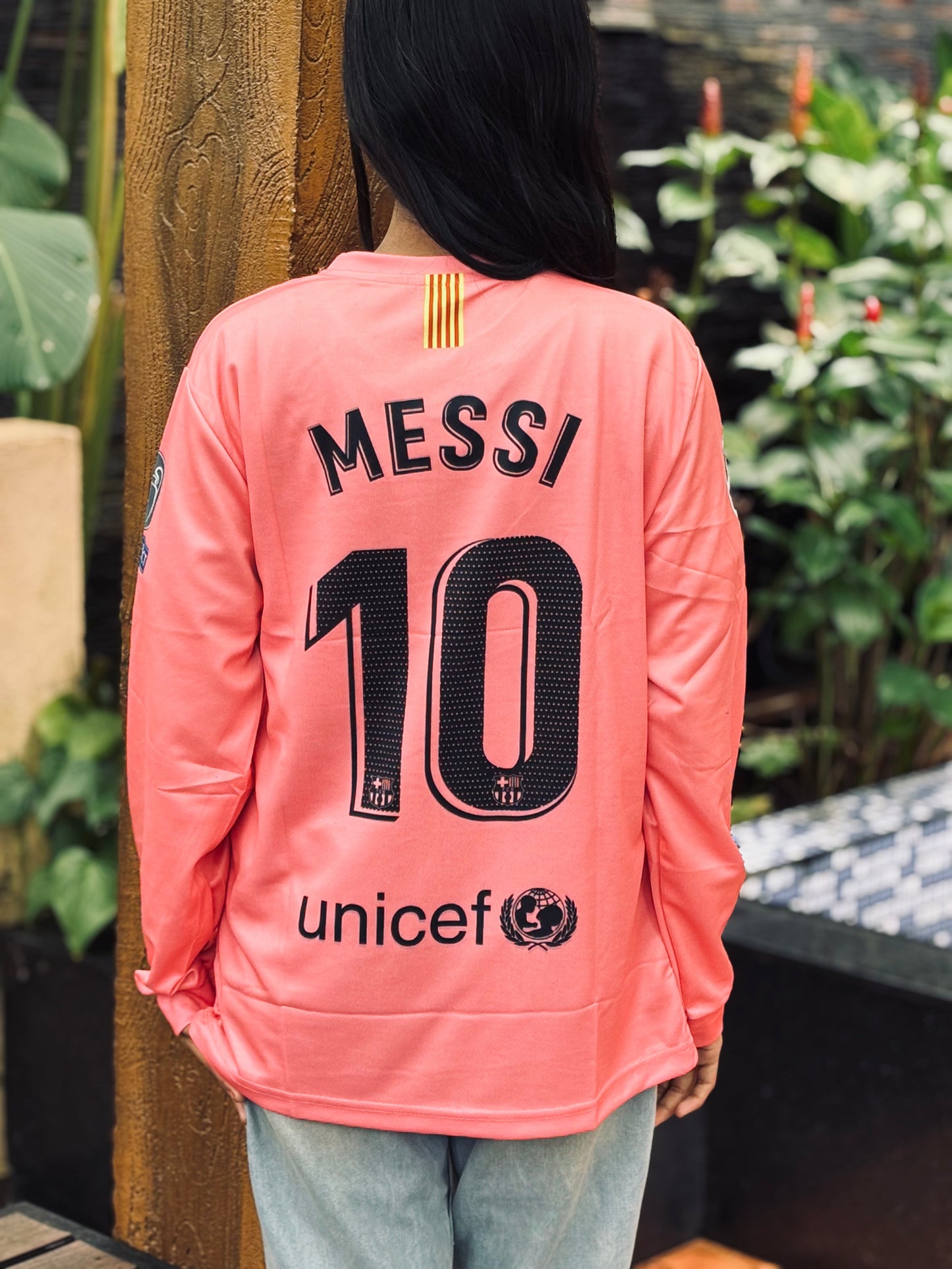 Barcelona 2018/19 third kit full slevee leo messi - P663 bmg store