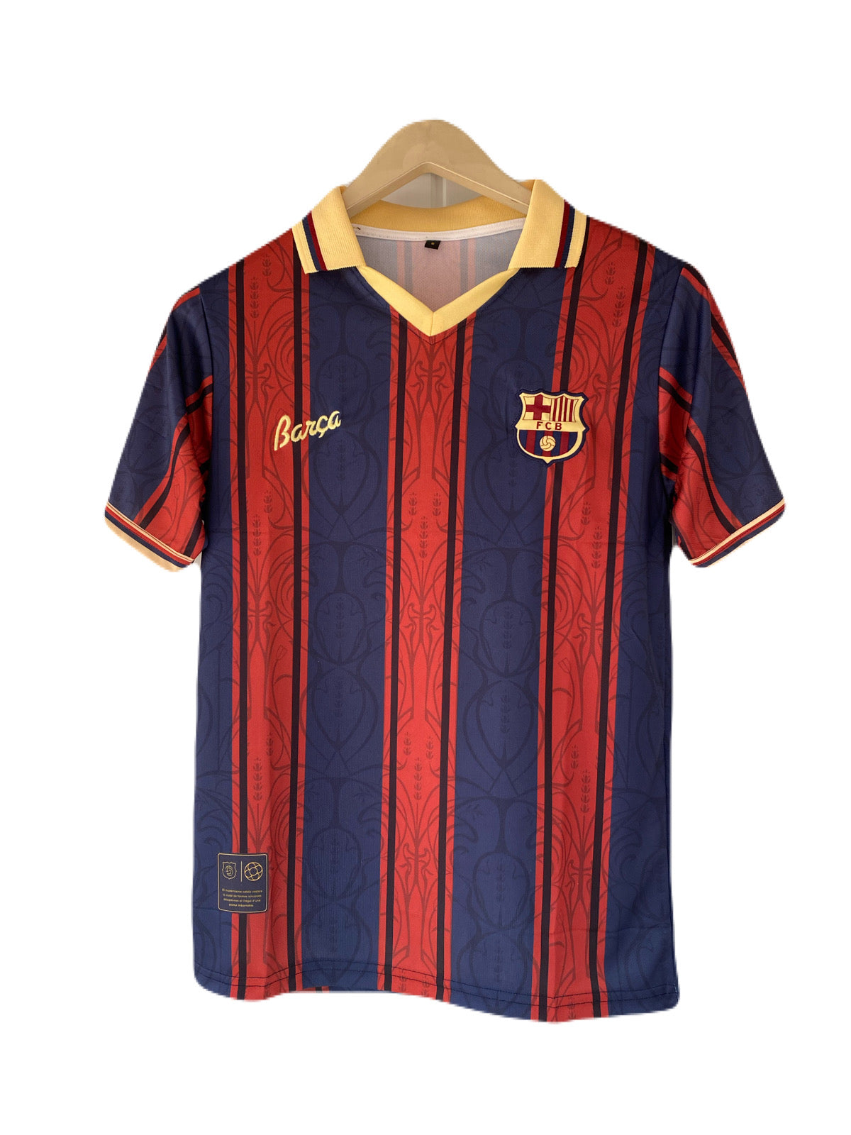 Messi Barcelona 125th Anniversary Kit Half Sleeve Embroidery - P2680 | BMG STORE