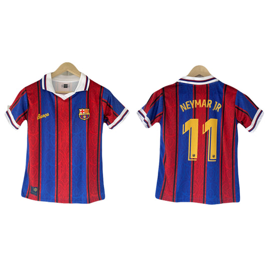Neymar  Barcelona 125th Anniversary Kit Half Sleeve embroidery -