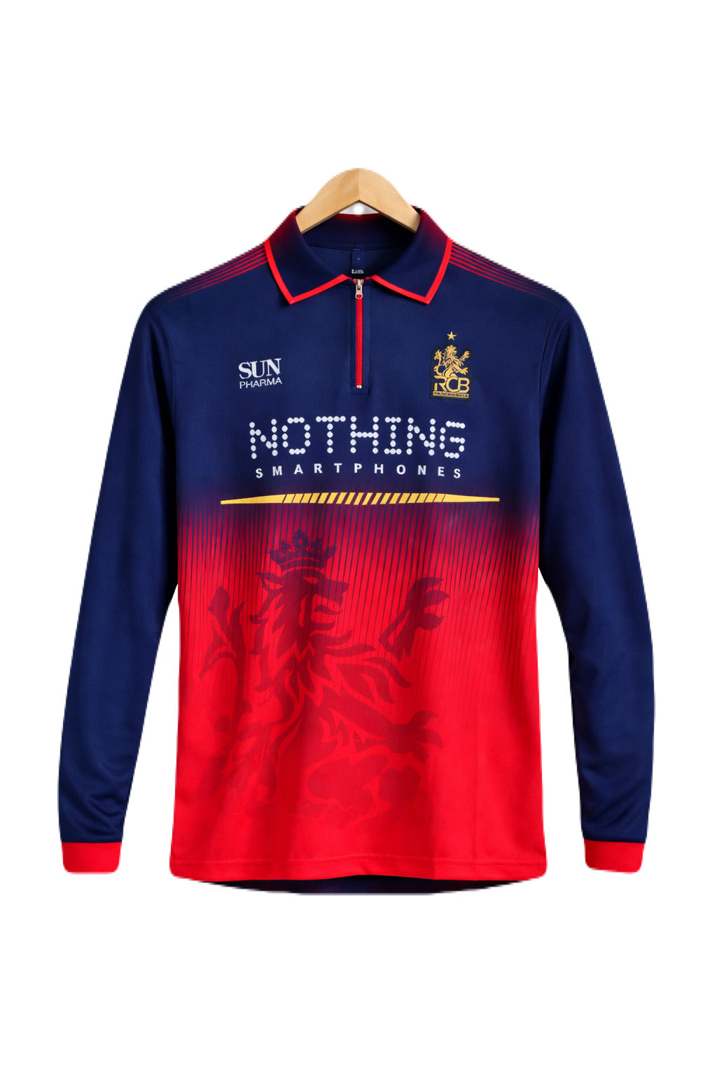 RCB ROYAL CHALLENGES BENGALURU IPL 2026 virat kohli  Collar Full Sleeve Embroidery - P1495