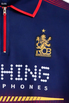 RCB ROYAL CHALLENGES BENGALURU IPL 2026 virat kohli  Collar Full Sleeve Embroidery - P1495