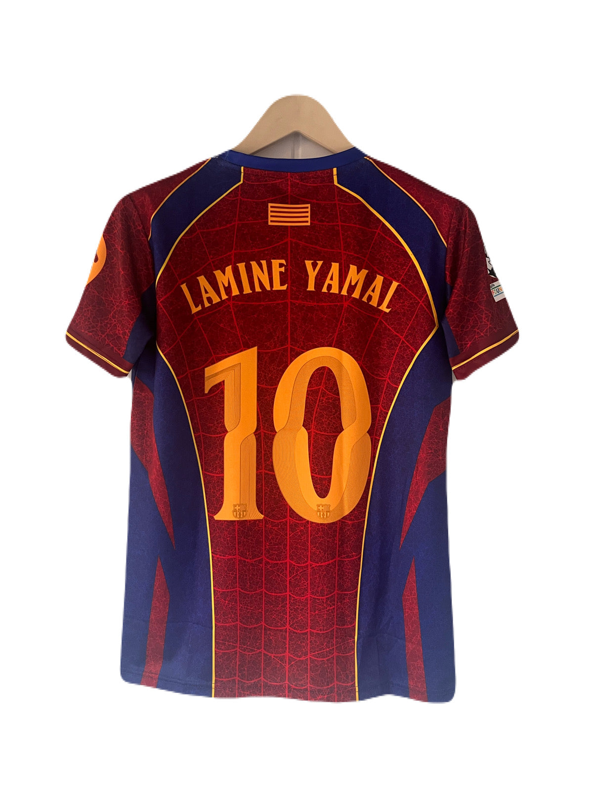 Yamal Barcelona 2026-2027 Spider Edition Kit Half Sleeve Embroidery - P2444 | BMG STORE