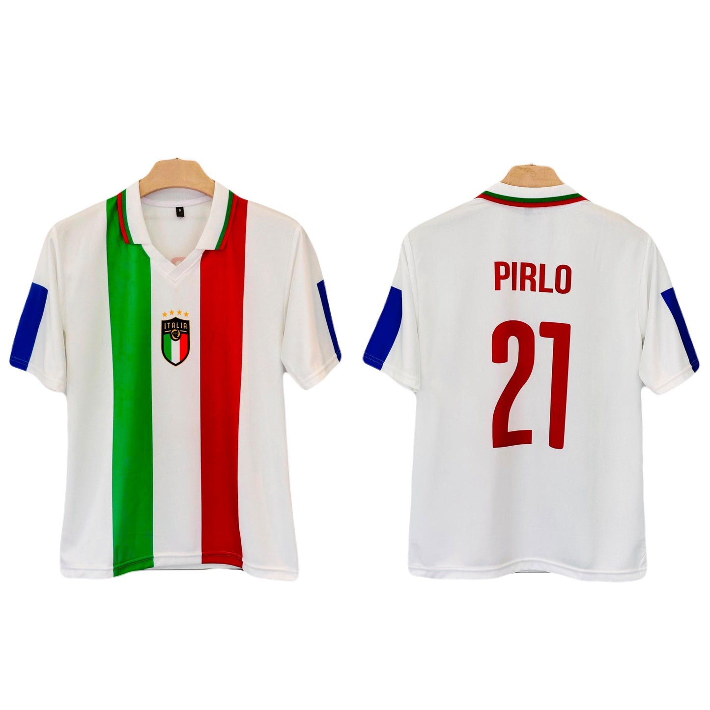 Pirlo Italy Five sleeve Collar jersey- P2120