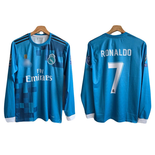 Realmadrid 2017/18 third kit full sleeve ronaldo P163